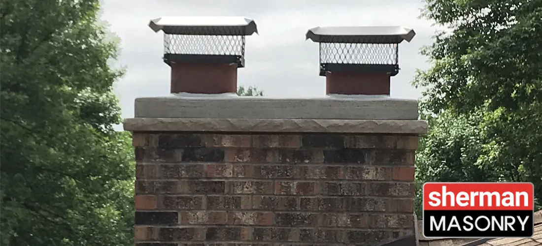 chimney repaired by sherman masonry